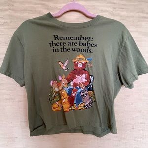 Remember There Are Babes In The Woods Crop Top M